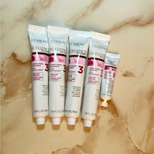 4 Loreal Paris Excellence Creme Conditioner hair treatment plus serum